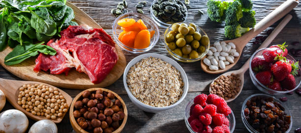 istock Composition with food products rich in iron 1777749623