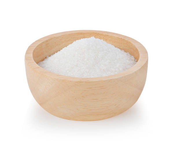 istock White sugar in wood bowl on white background 1777753046