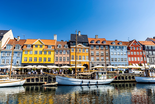Colorful houses in Nyhavn Copenhagen