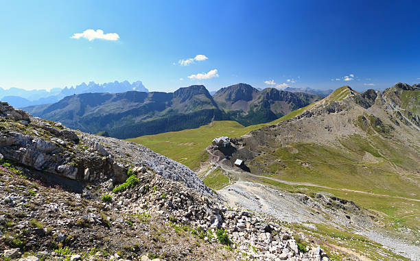 istock Selle pass aerial view 177777071