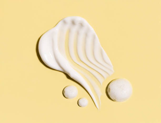istock composition of cosmetic smears cream texture on pastel background 1777773395