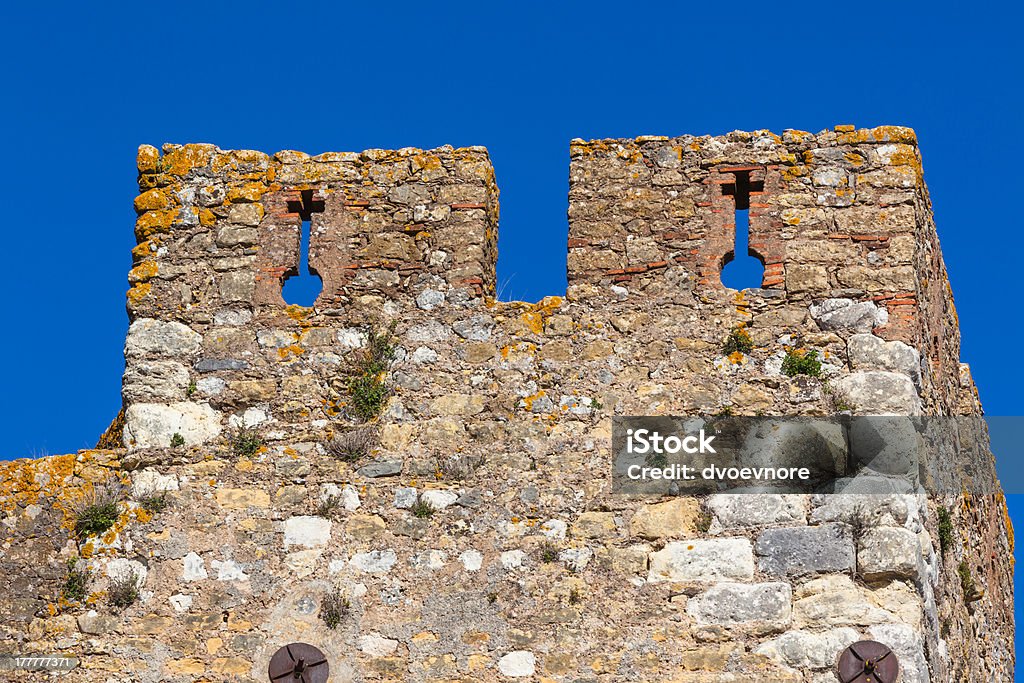 Pared de Convento de Christo monasterio, Tomar, Portugal - Foto de stock de Abadía libre de derechos