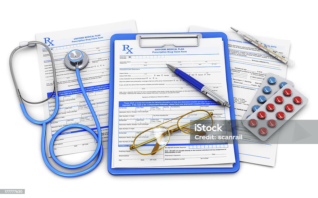 Medical insurance and healthcare concept See also: Claim Form Stock Photo