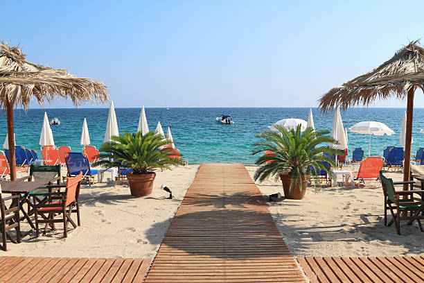istock Beach bar by the sea 177779244