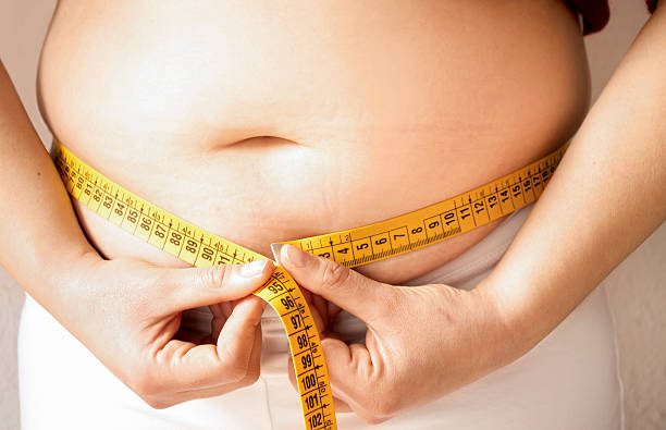 istock checking fats on her body with a meter 177779514