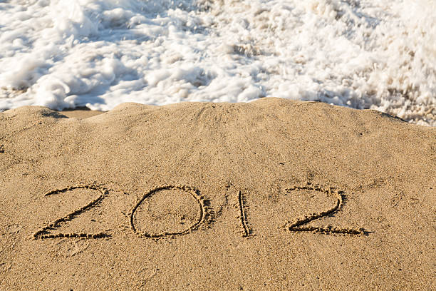 istock 2012 in sand being covered by sea waves 177779765