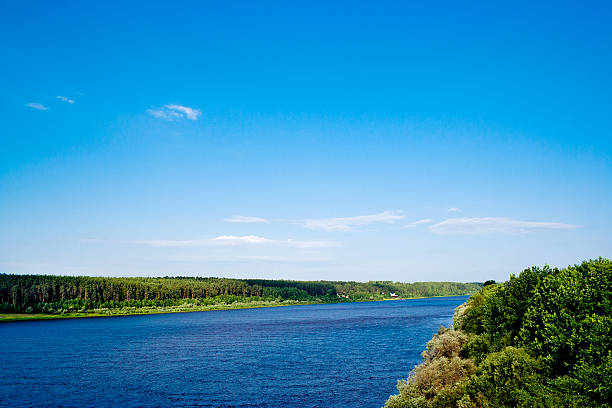 vyatka river stock photo