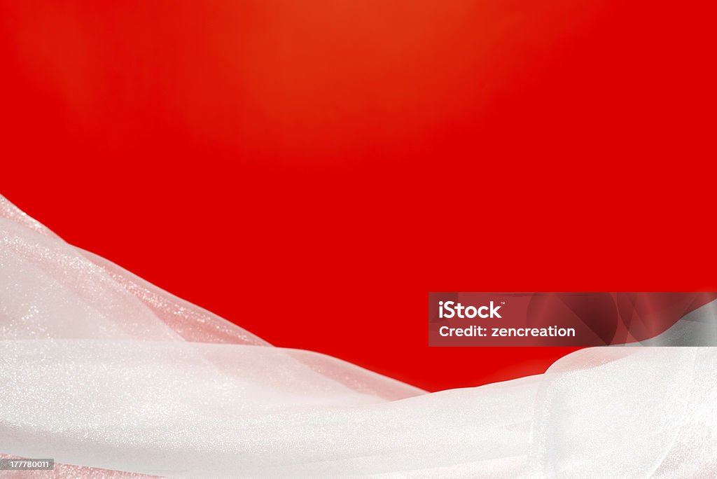 tulle blanco con fondo rojo. - Foto de stock de Abstracto libre de derechos