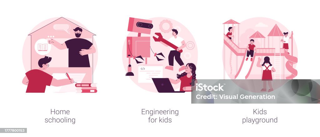 Development Abstract Picture Kids Development Abstract Concept Vector Illustrations Stock ...