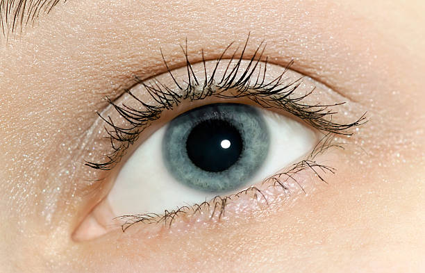 istock Beautiful woman blue eye close-up 177780090