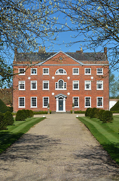 istock Georgian mansion with long driveway 177780163