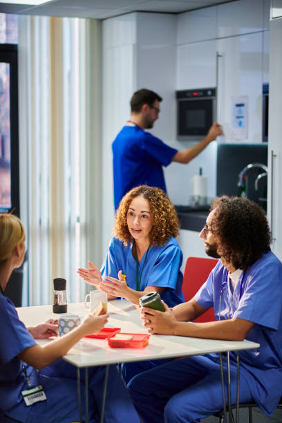 istock medical team in the break room 1777805740