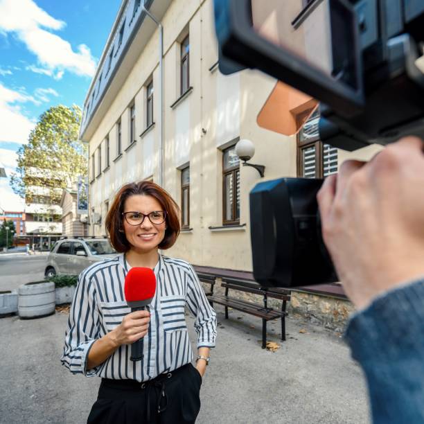 istock Female TV reporter 1777805798