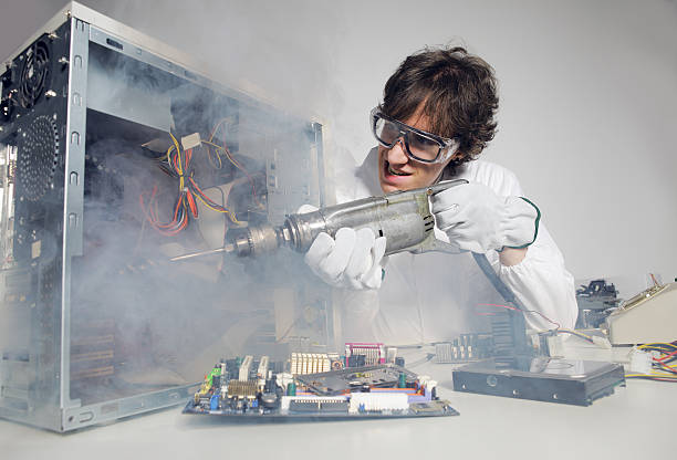 Engineer Destroying A Computer 740+ Man Destroys Computer Stock Photos, Pictures & Royalty-Free Images ...
