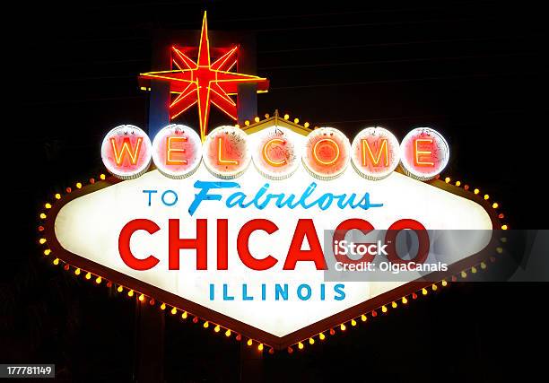 Добро Пожаловать В Чикаго — стоковые фотографии и другие картинки Знак Добро пожаловать - Знак Добро пожаловать, Чикаго - Иллинойс, Большой город