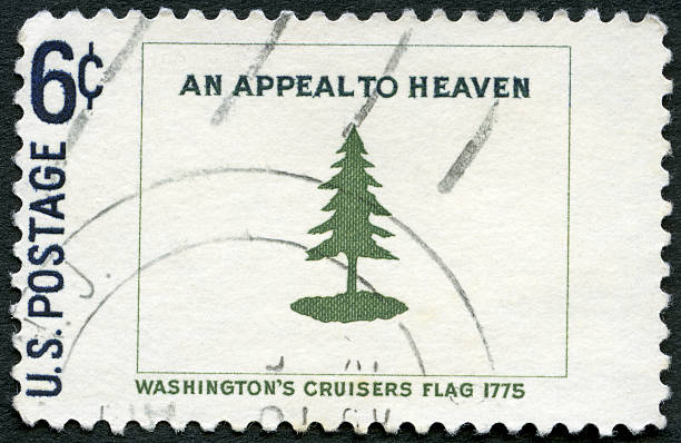 istock USA 1968 postage stamp Washington's Cruisers flag 177781613