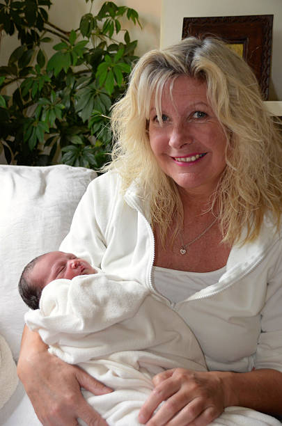 The joy of motherhood.