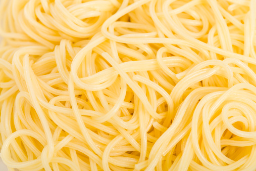 Plain Italian spaghetti pasta background.