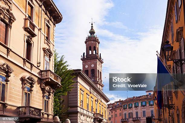 Old Houses On Medieval Street Stock Photo - Download Image Now - Parma - Italy, Italy, Downtown District