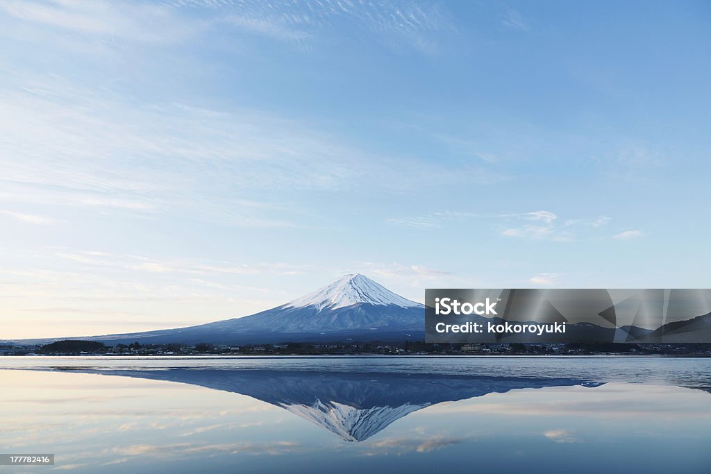 Mt. Fuji an inverted image of Mt  Fuji Mt. Fuji Stock Photo