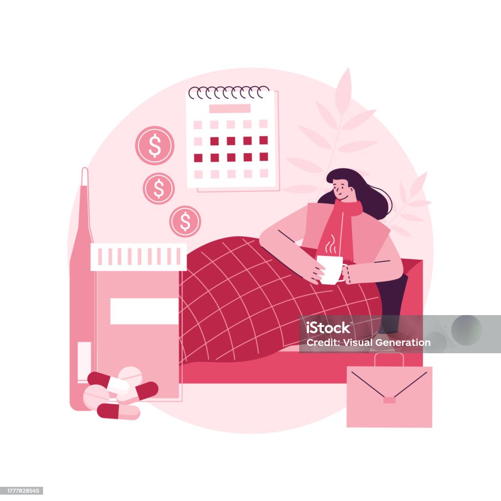 Leave Absreact Vector Sick Leave Abstract Concept Vector Illustration Stock Illustration ...