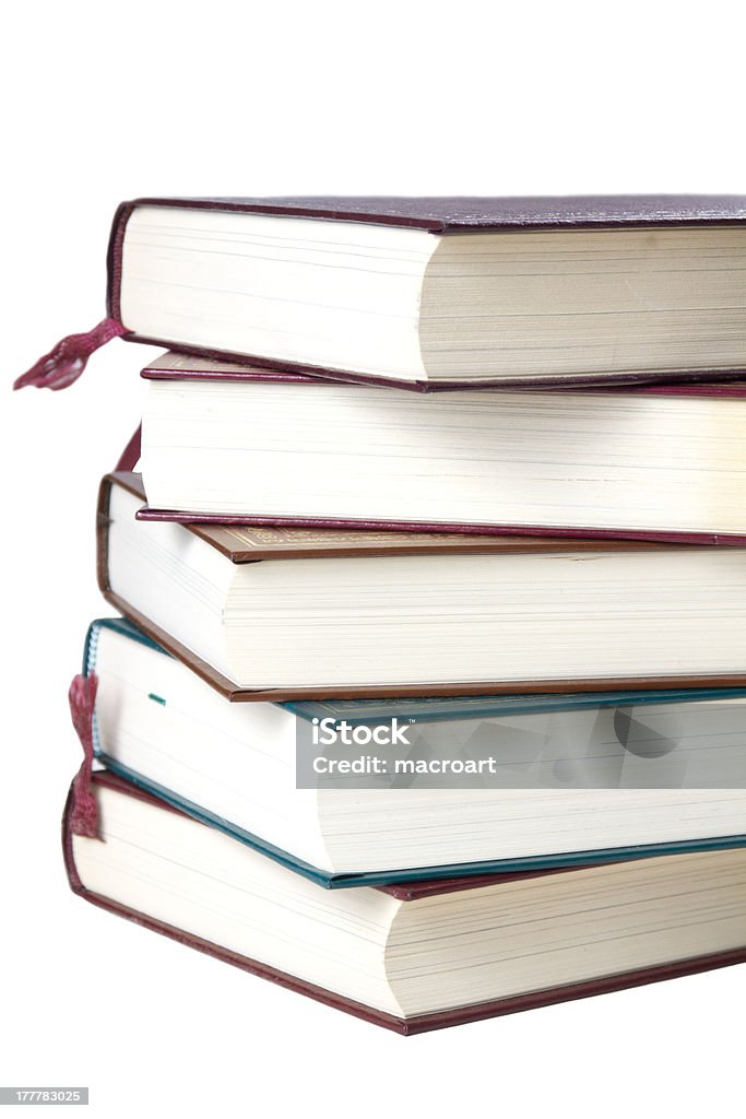 Pila di libri - Foto stock royalty-free di Bianco