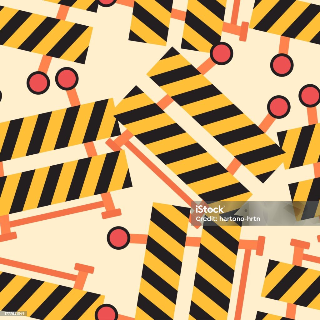 Barrier Pattern Texture Safety Barrier Seamless Pattern Suitable For Backgrounds Wallpapers ...