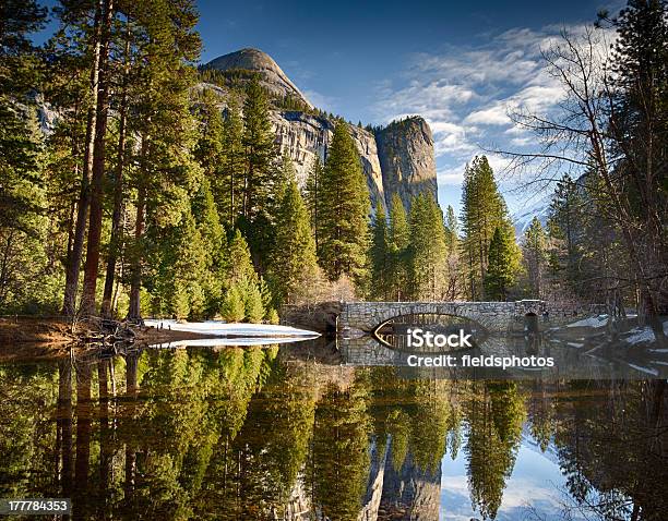 Stoneman Bridge In Yosemite National Park Stock Photo - Download Image Now - Bridge - Built Structure, Yosemite National Park, Merced River