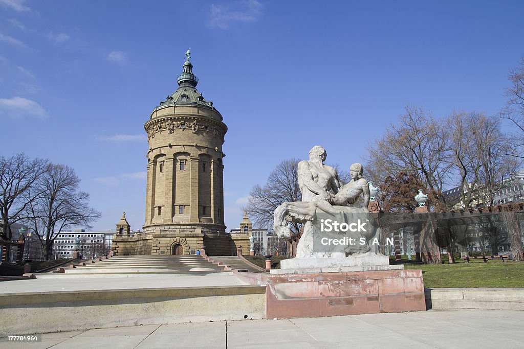 Mannheim, Germany "Water tower on Friedrich square in Mannheim, Germany" Architecture Stock Photo
