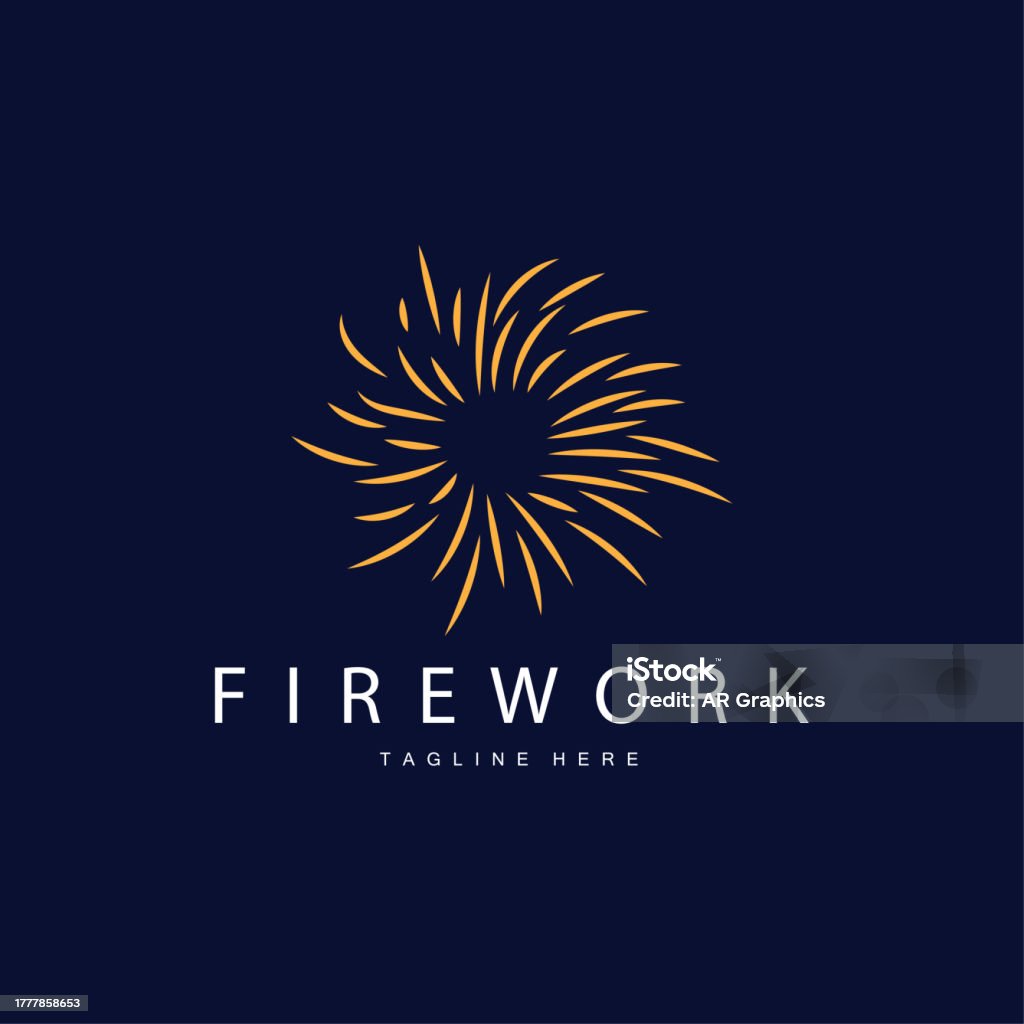 Simple Firework Symbol Firework Symbol Simple Line Model Design New Year Celebration Day ...