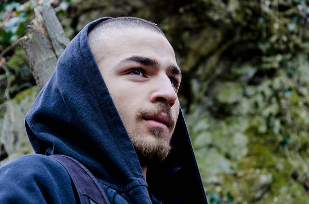 istock Young man with a hood 177785989