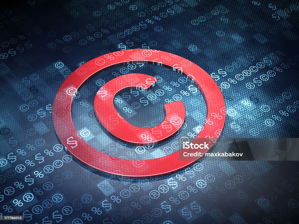 Law Concept Blue Copyright On Digital Background Stock Photo - Download  Image Now - Intellectual Property, Concepts, Binary Code - iStock