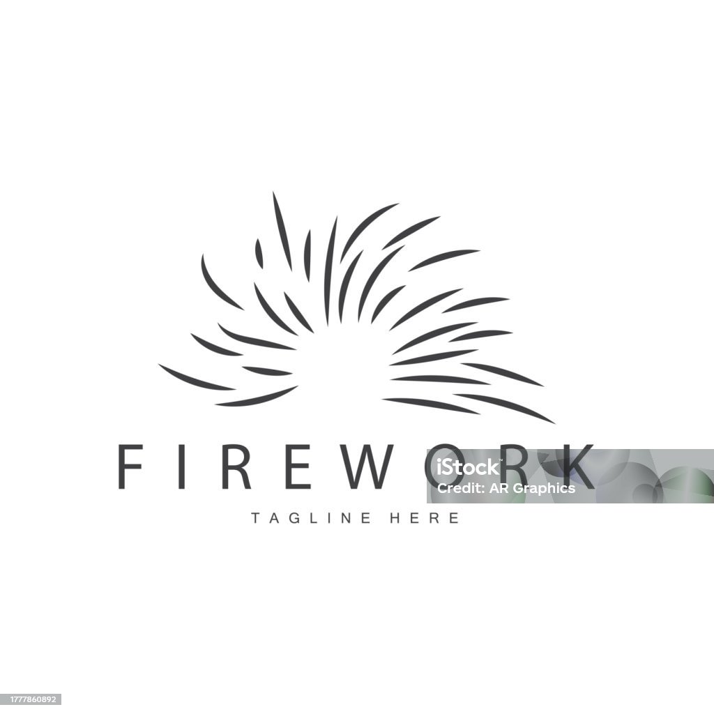 Simple Firework Symbol Firework Symbol Simple Line Model Design New Year Celebration Day ...