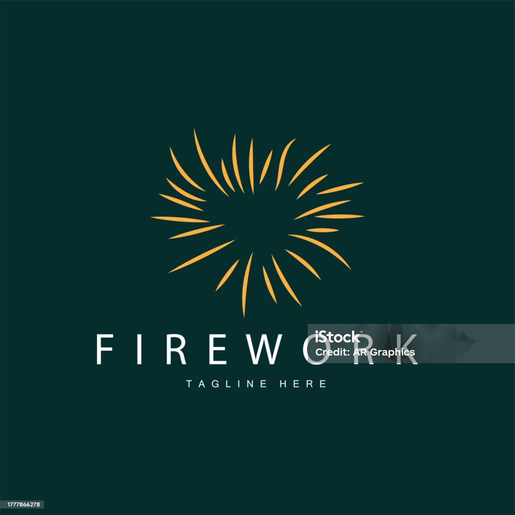 Simple Firework Symbol Firework Symbol Simple Line Model Design New Year Celebration Day ...