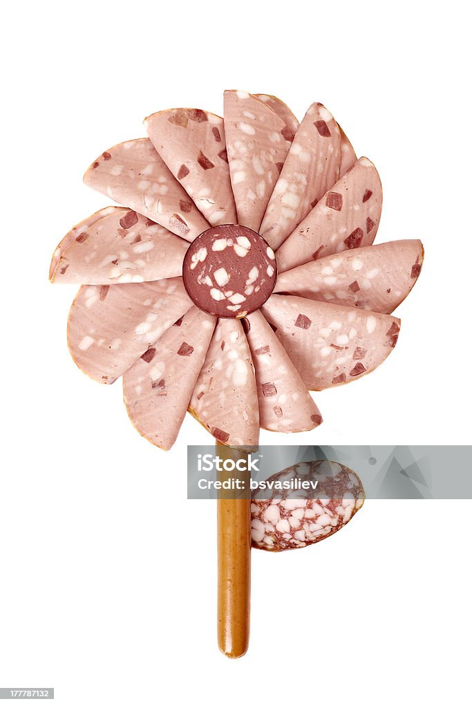 sausage flower flower made of different sausages types Abstract Stock Photo