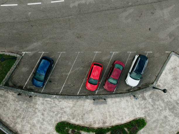 istock Small car park as seen from above 1777871855