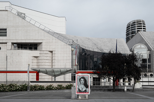 Poster in front of Slovak National theatre, bratislava