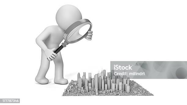 Mockup City Stock Photo - Download Image Now - Adult, Analyzing, Built Structure