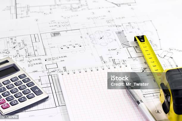 Foto de Arquiteto De Ferramentas e mais fotos de stock de Aprimoramento - Aprimoramento, Arquitetura, Caderno de Anotação