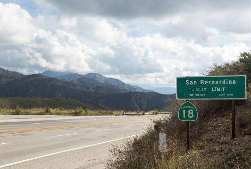 Gilbert Pass sign in California