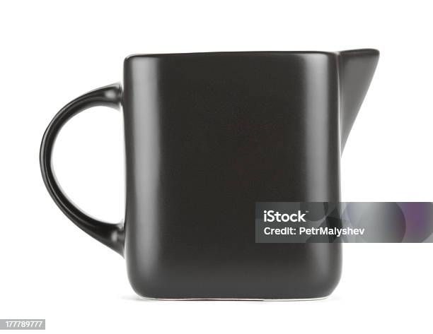 Milk Jug Stock Photo - Download Image Now - Black Color, Bowl, Cream - Dairy Product