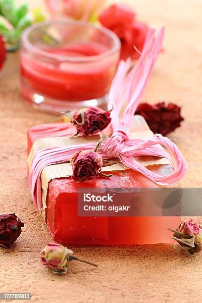 Handmade Soap With The Scent Of Roses Stock Photo - Download Image Now - Bar Of Soap, Beauty Product, Body Care