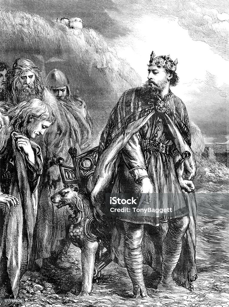 Rei Canute - Arte vetorial de stock e mais imagens de Viking