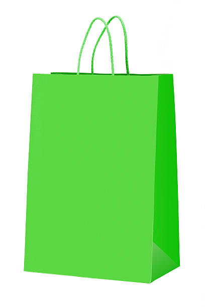 istock Green shopping bag. 177791119
