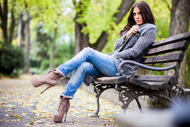 istock Young woman in the park 177791515