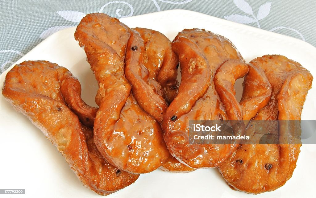 Fritters Fritters, honey typical Christmas sweet of Spain Cake Stock Photo