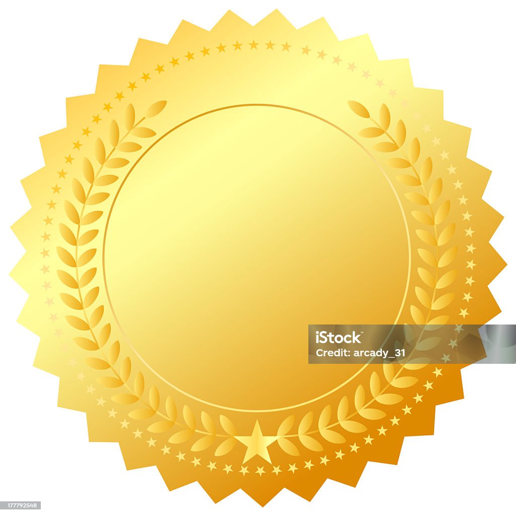ブランクゴールドメダル - 印章のロイヤリティフリーストックフォト