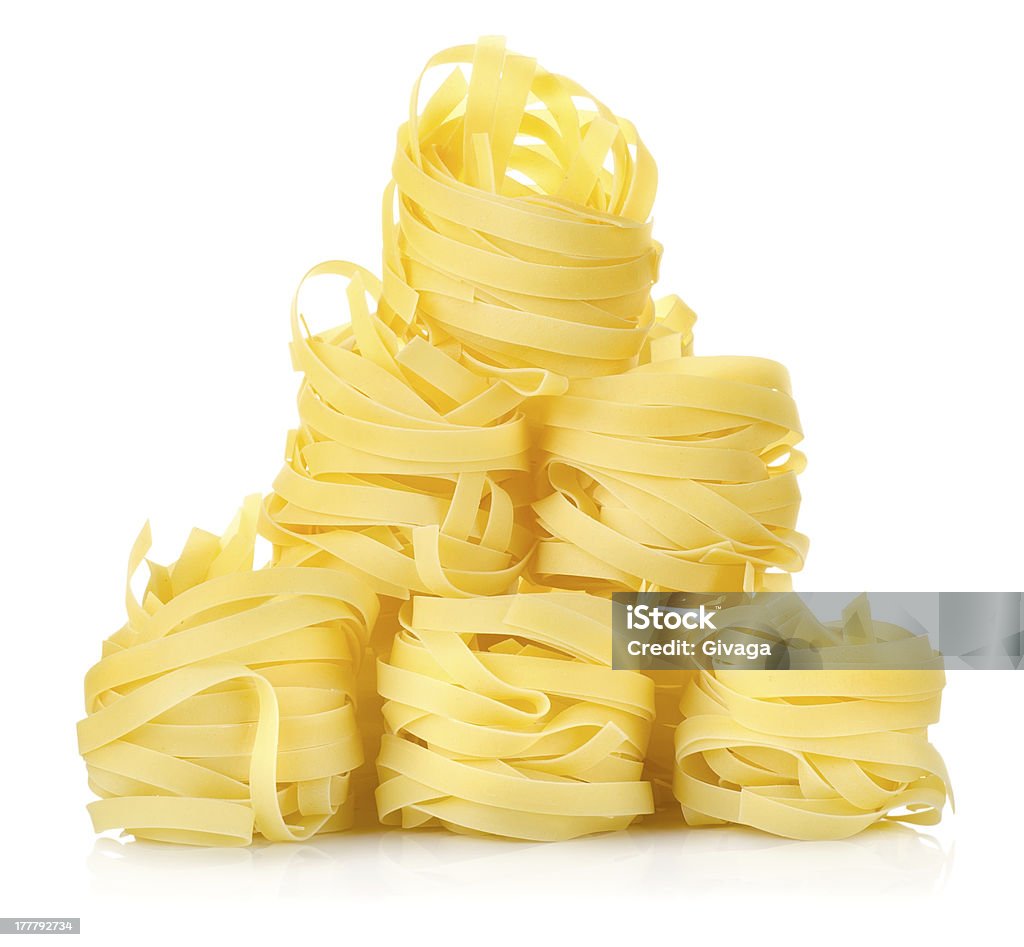 Haufen von pasta-tagliatelle - Lizenzfrei Bandnudel Stock-Foto