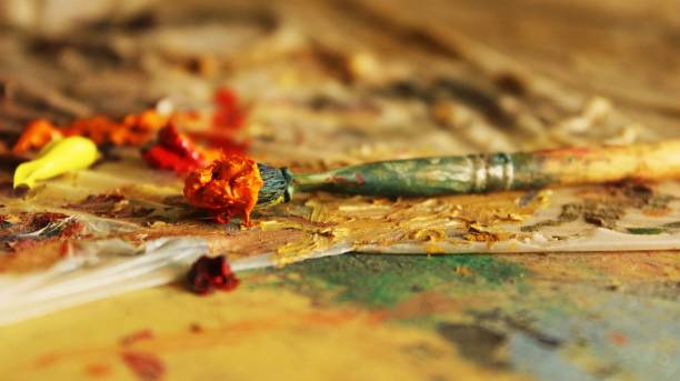 istock Brushes of Creativity: An Artistic paint brushes 1777934230