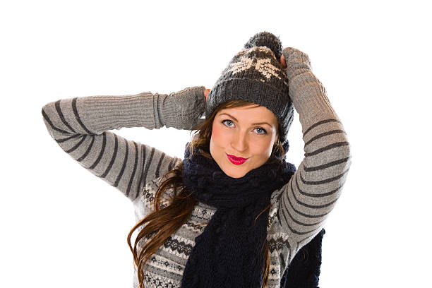 istock Woman and woolen outfit 177793481